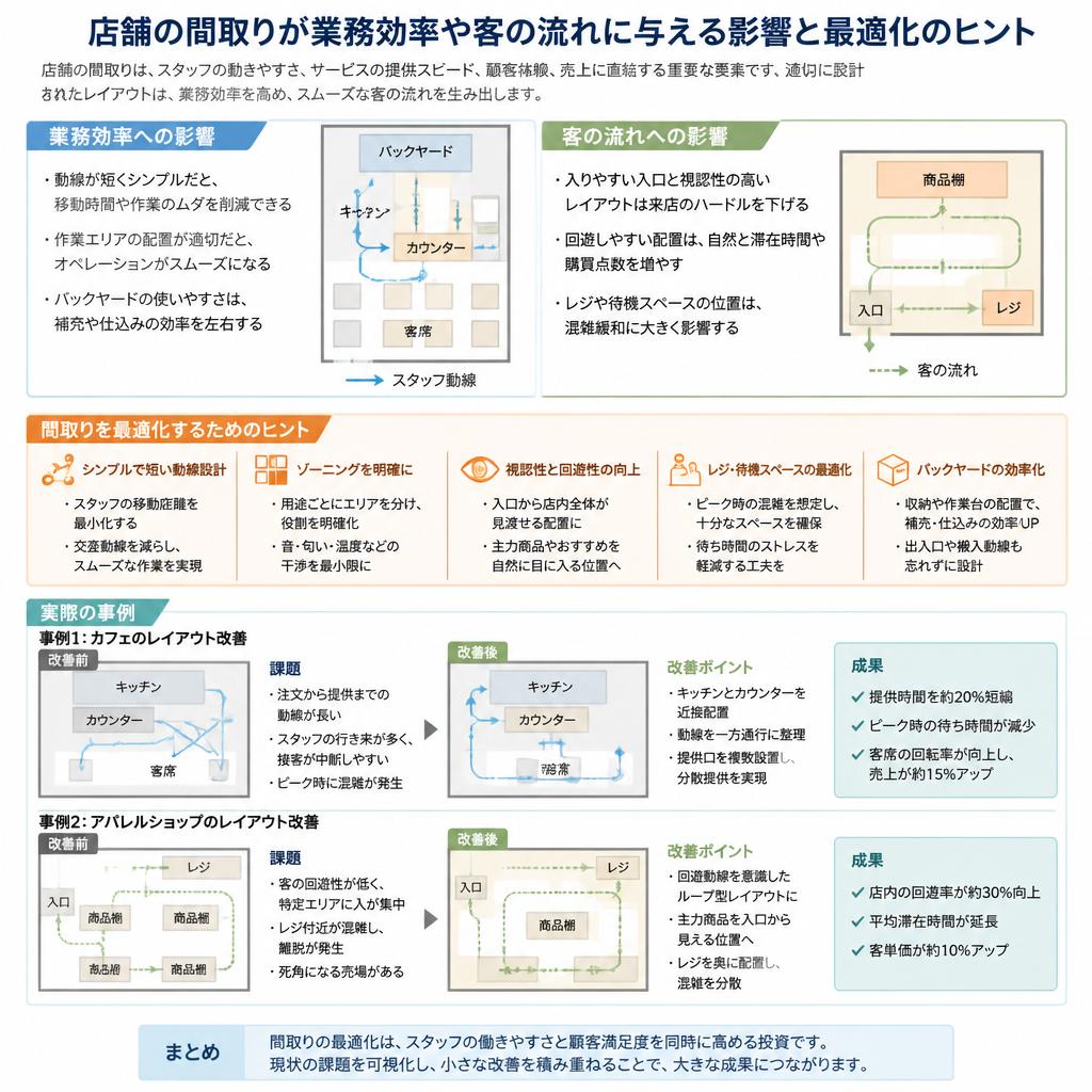 2. 効果的な店舗間取りのポイント