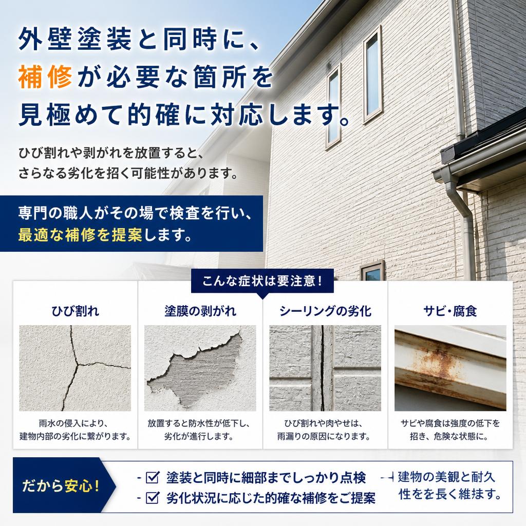 補修で安心を得る