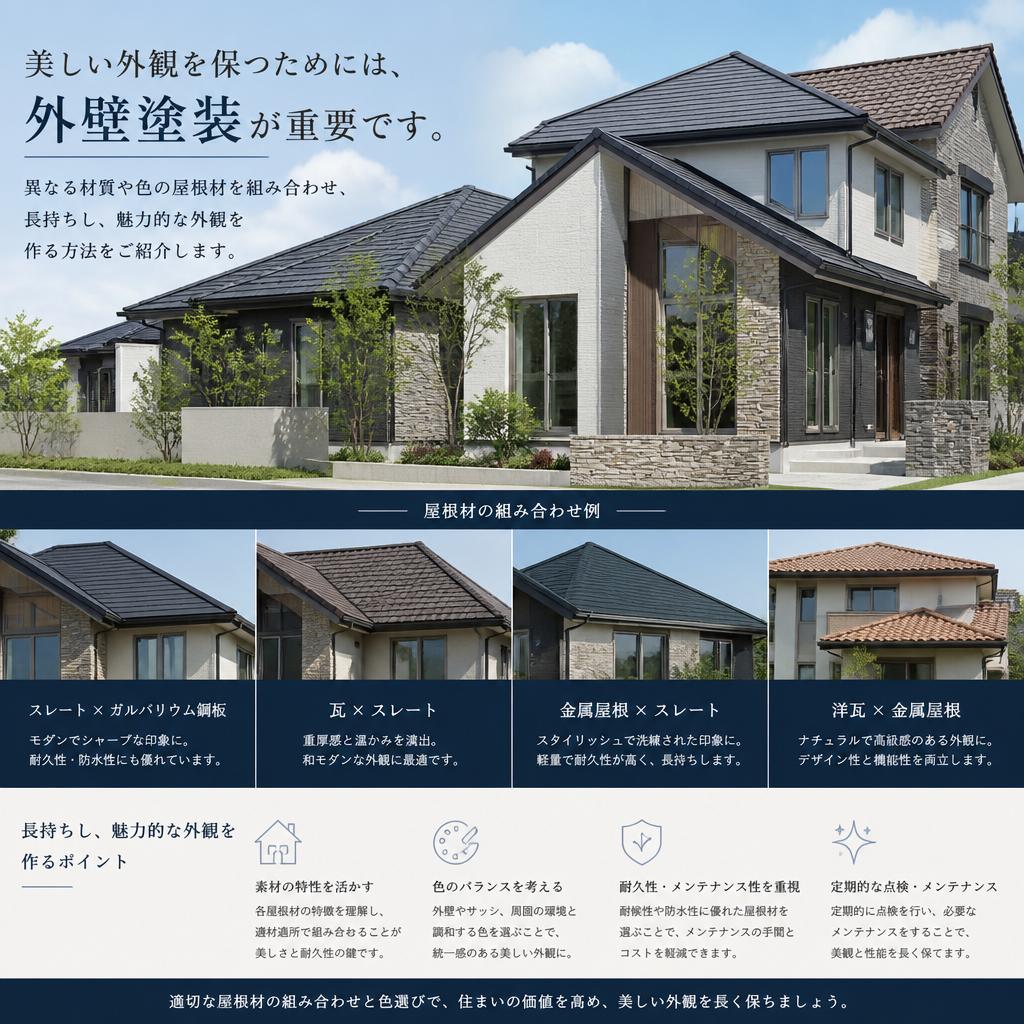 4.外壁塗装と屋根材の選び方