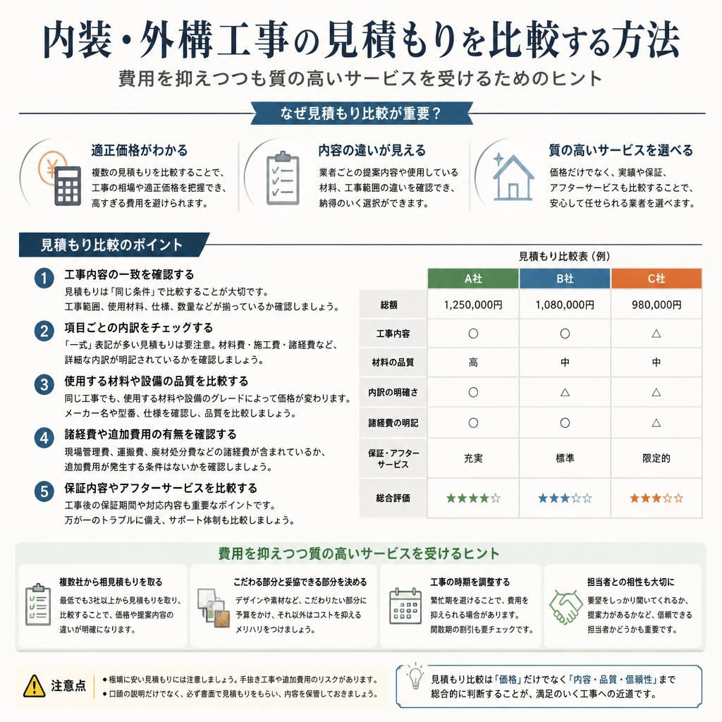 3. 見積もり比較でわかる適正価格