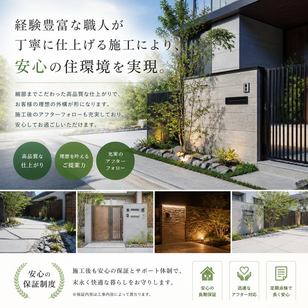 プロの仕上げで安心の住環境