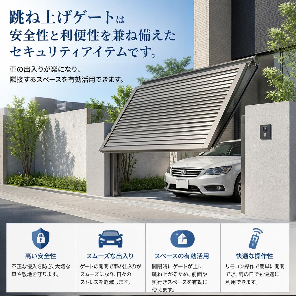 跳ね上げゲートの利便性