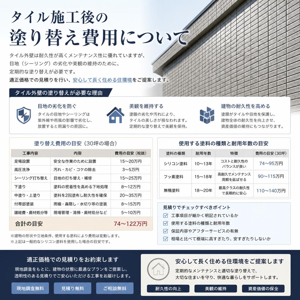4. 塗り替え費用と見積りについて