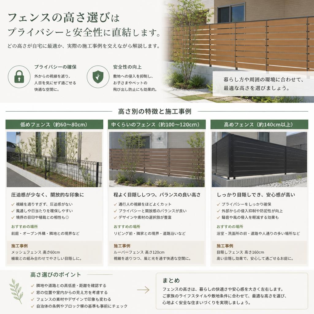 高さの選び方とそのメリット