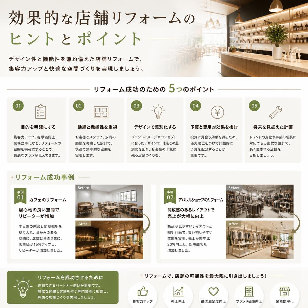 成功する店舗リフォームのポイント