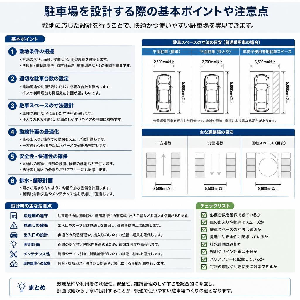 駐車場設計のポイント