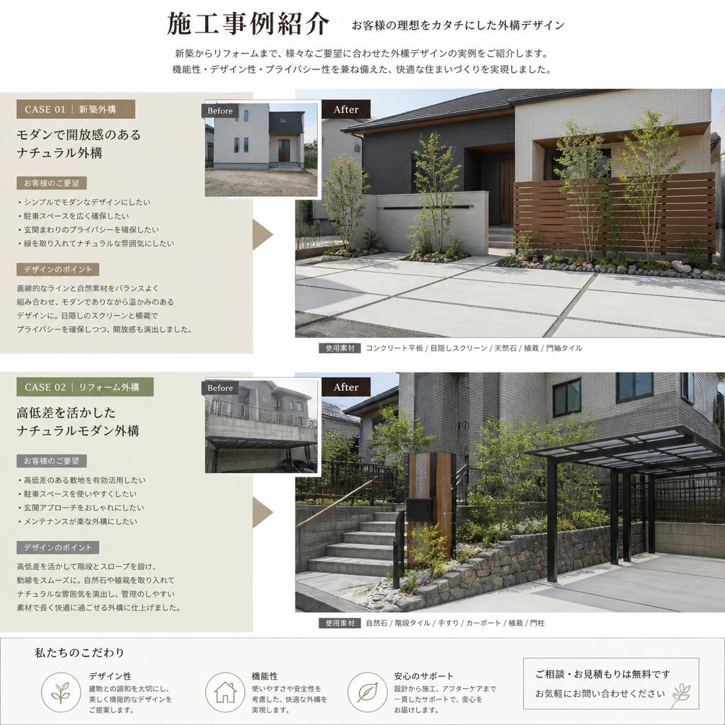 実績豊富な施工事例