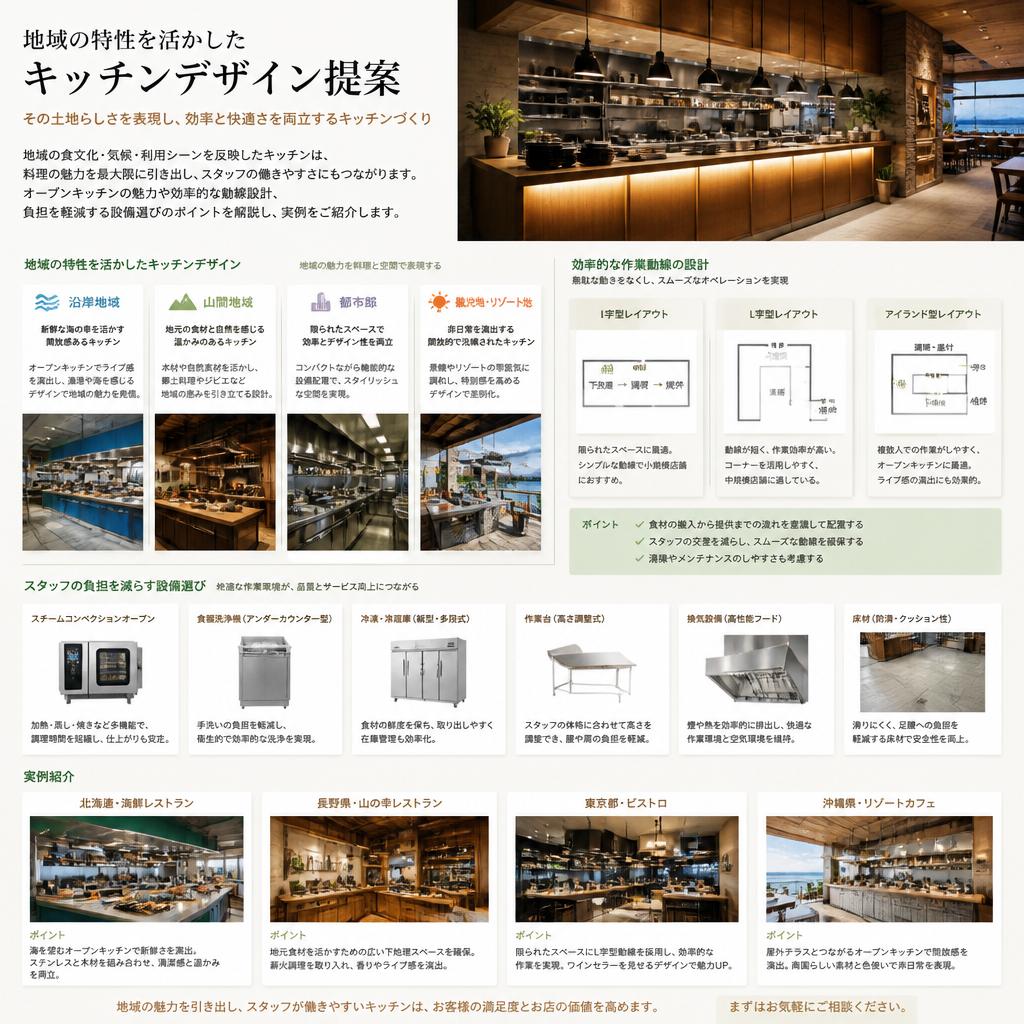 愛知・岐阜・三重の飲食店向けキッチンデザイン