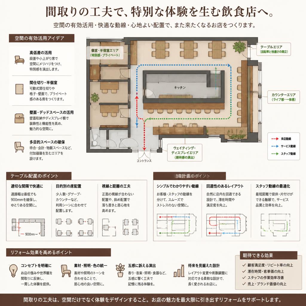 居心地の良い間取りを作るためのアイデア