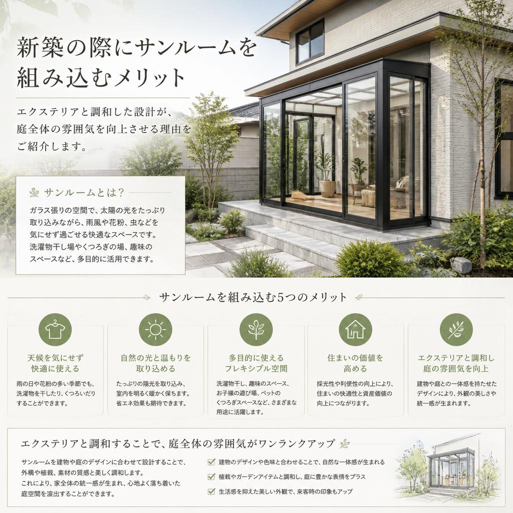 4. 新築時のサンルームの重要性