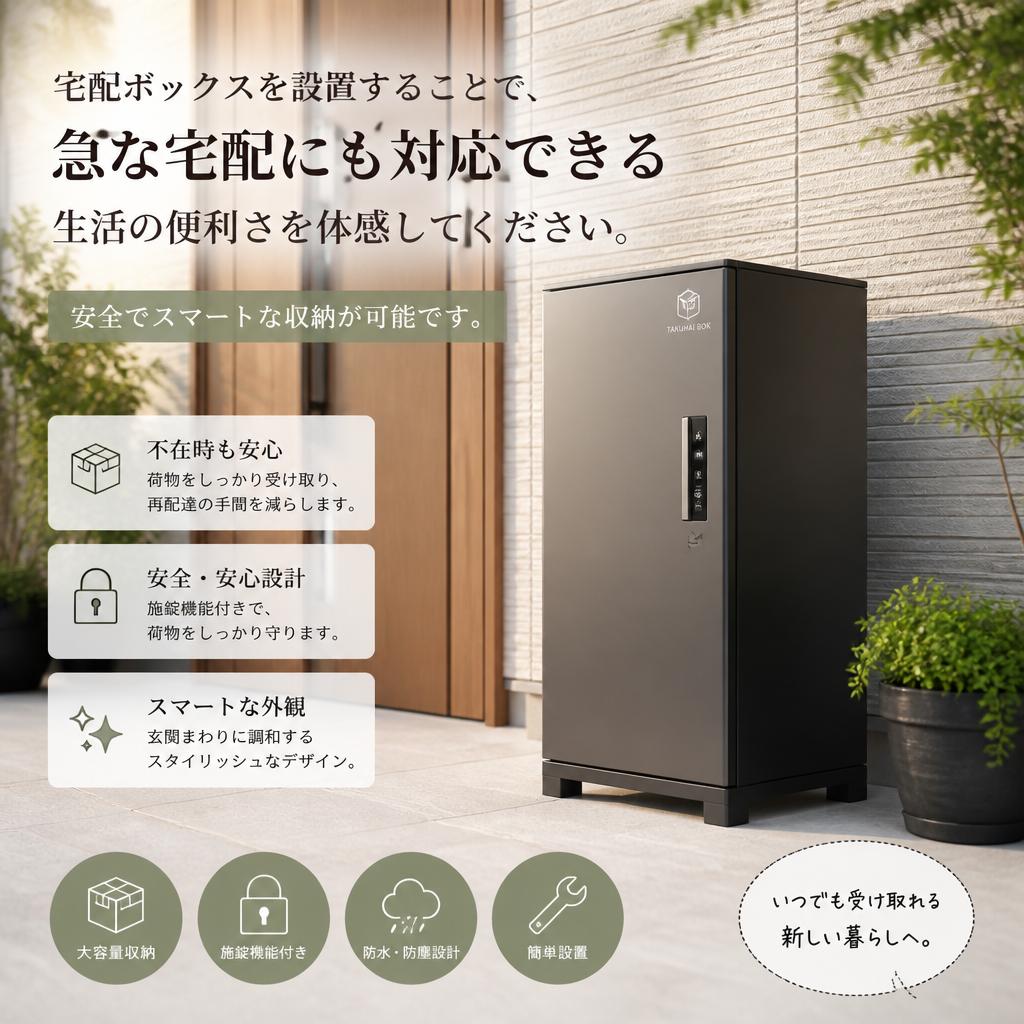 宅配ボックスの利便性