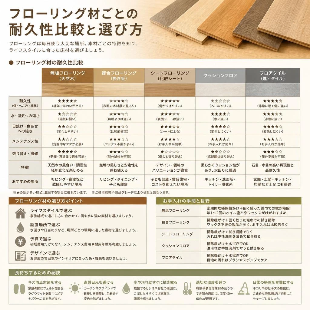 3. 耐久性のポイント
