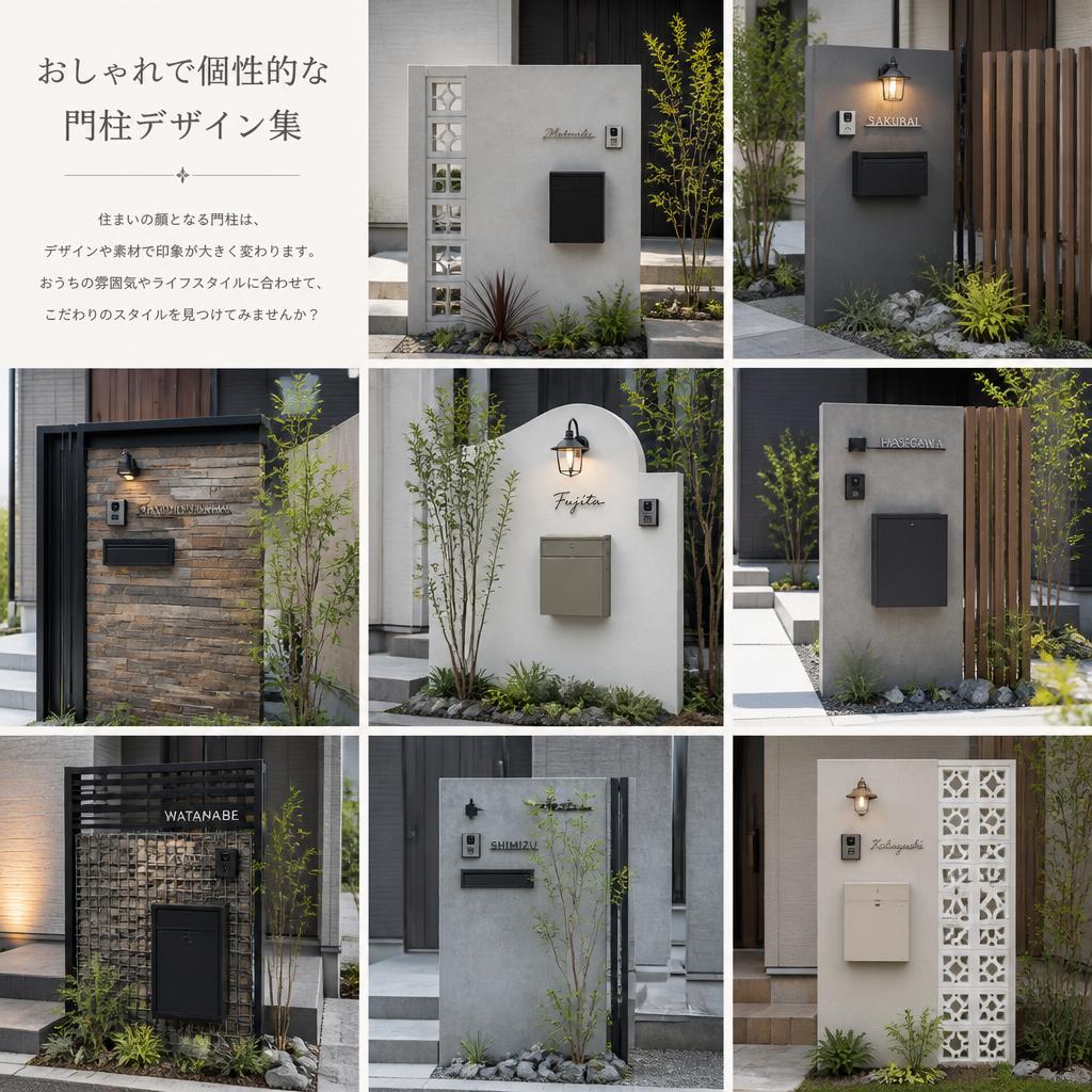 自分だけの門柱デザイン