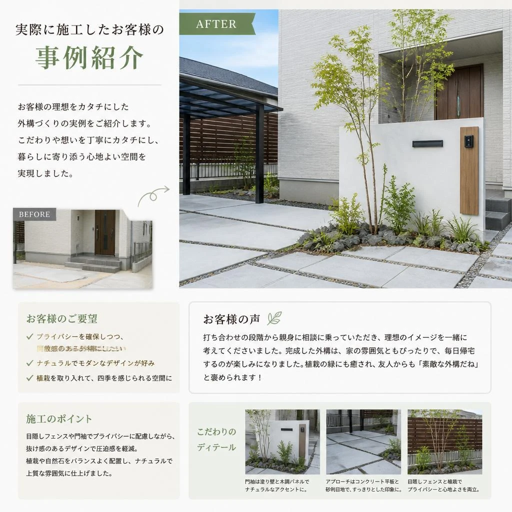 実例紹介とお客様の声