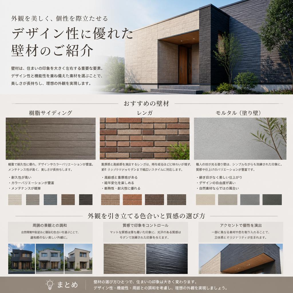 2. おしゃれな壁材の選び方