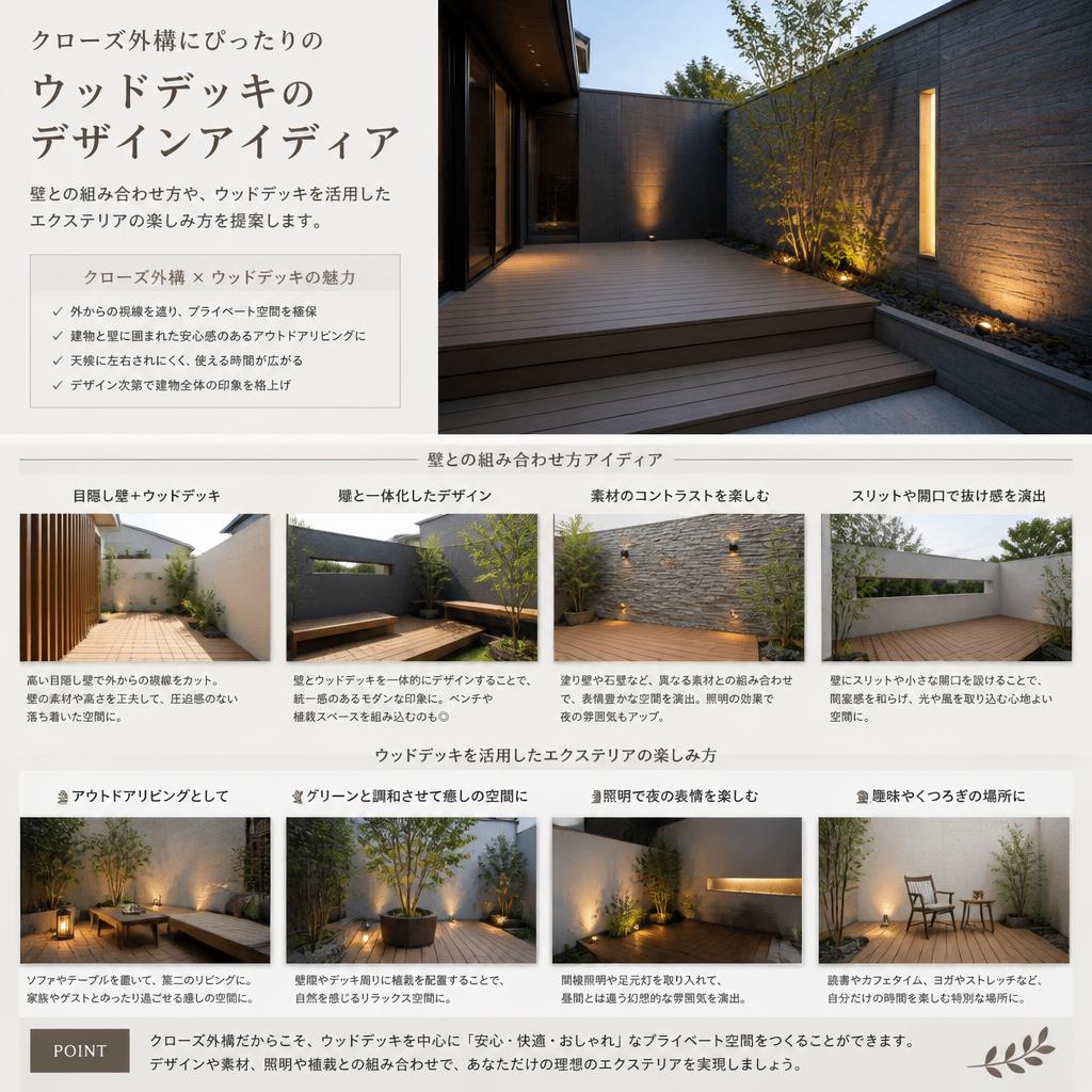 3. ウッドデッキとのコーディネート