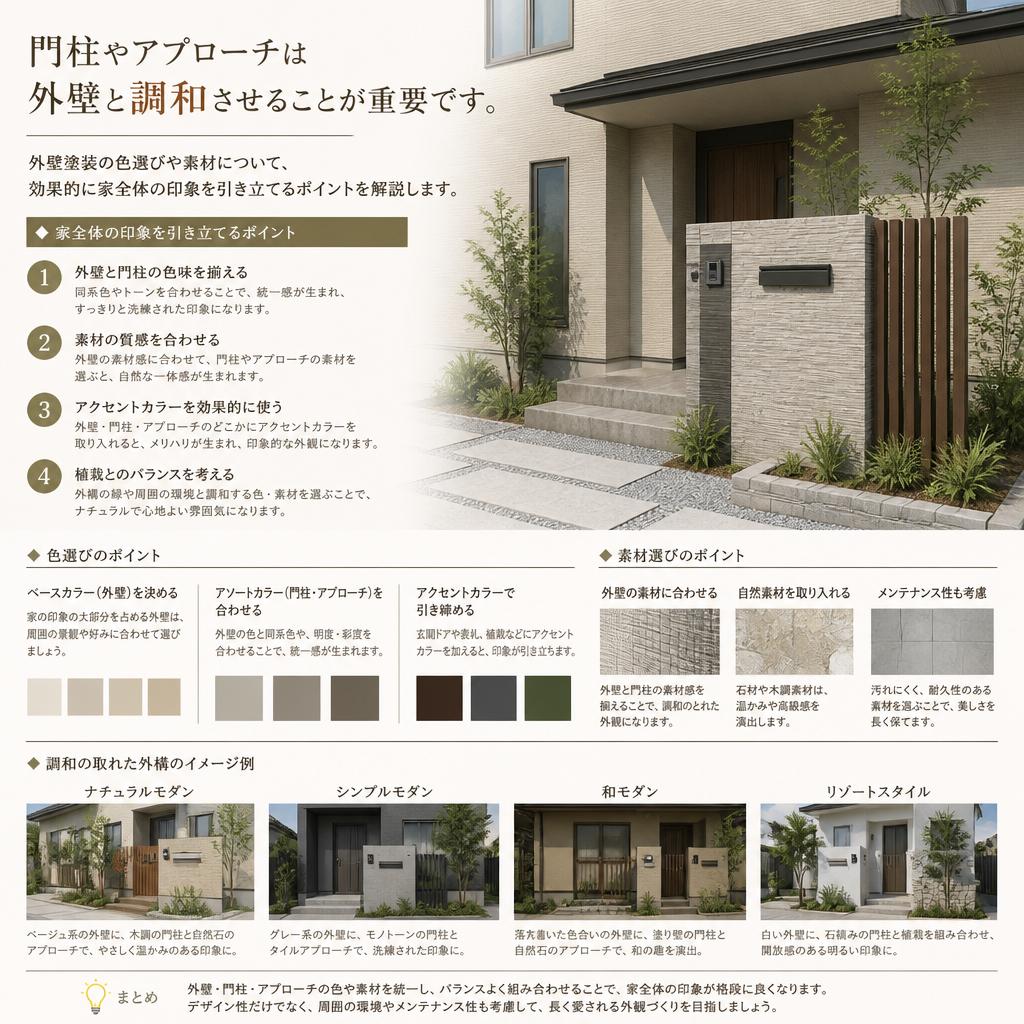 3. 外壁との調和を考えたデザイン