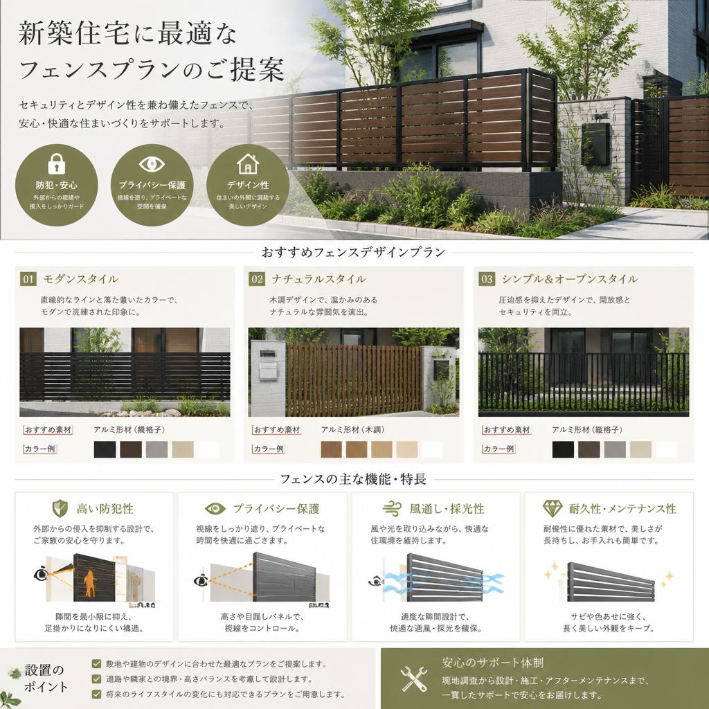 フェンス設置でプライバシーを守る