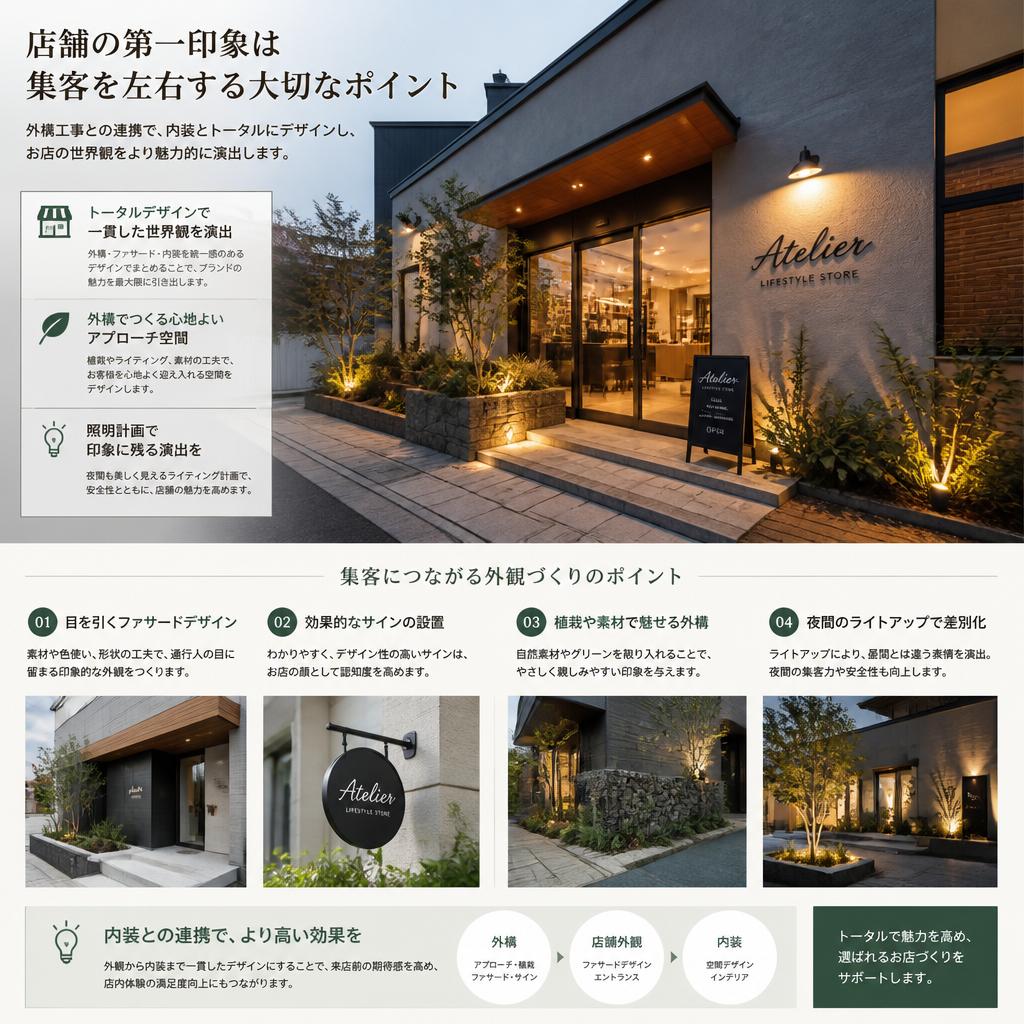 4. 外構工事との連携で印象アップ！