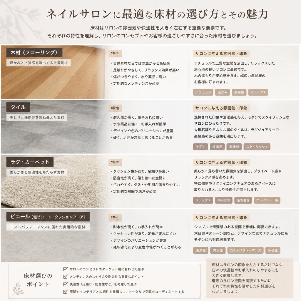 2. おしゃれな床材の選び方