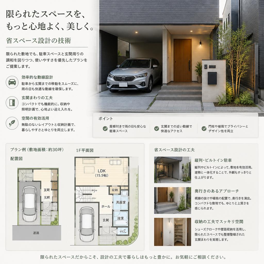 省スペースの設計