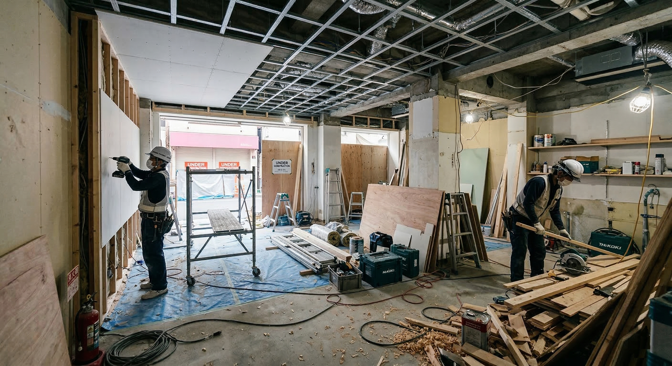 内装工事で店舗の魅力を引き出すリノベーション！あなたの店舗が生まれ変わる瞬間をお手伝いします！