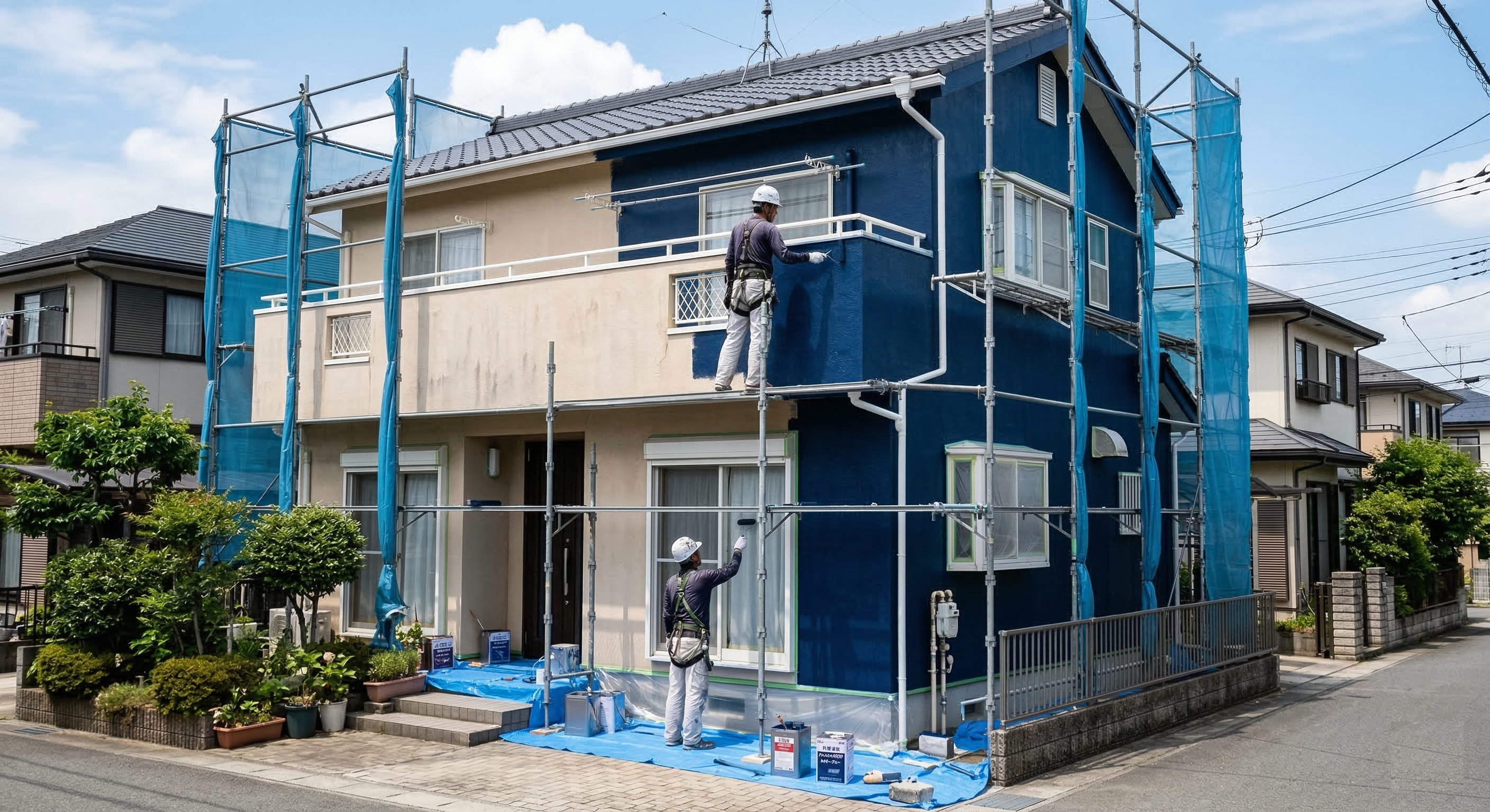 外壁塗装とひび割れの対策