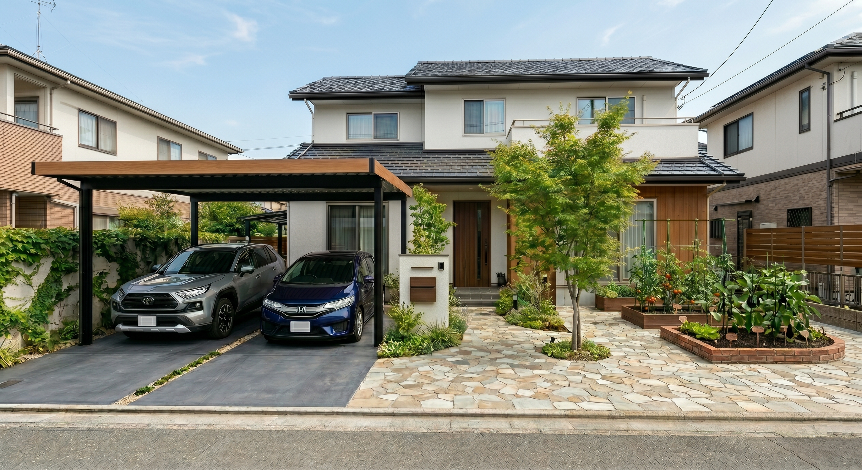 愛知県の住まいを一新！駐車場と庭の同時リフォームで理想の外構を実現