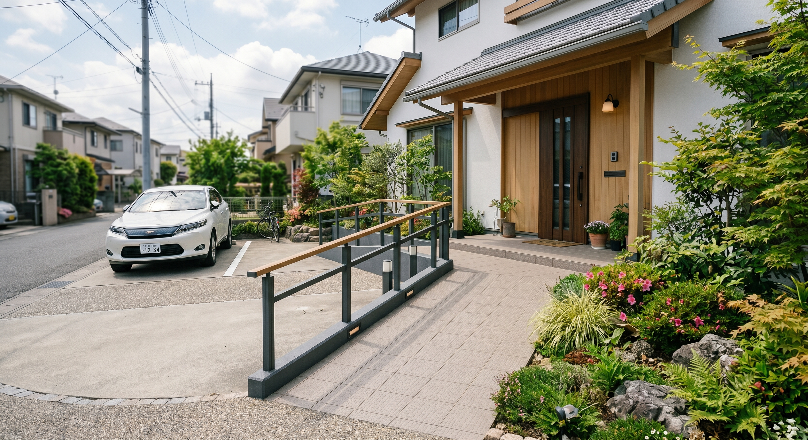家族の安全を守る駐車場スロープデザインの新提案