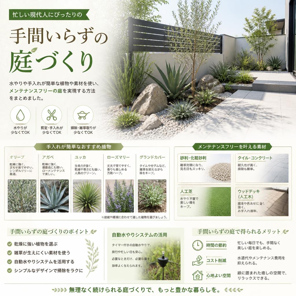 手間いらずのメンテナンスフリーシステム