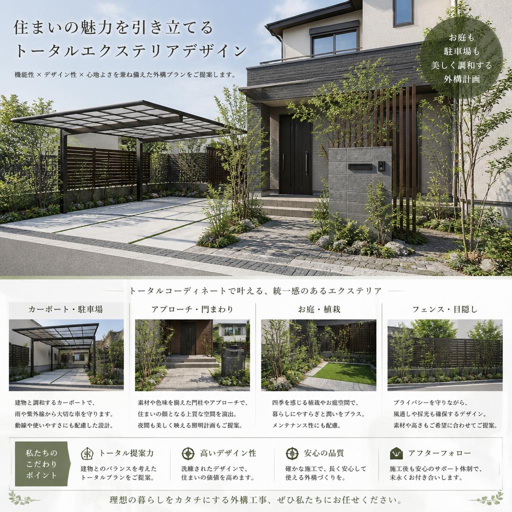 外構工事のトータル提案