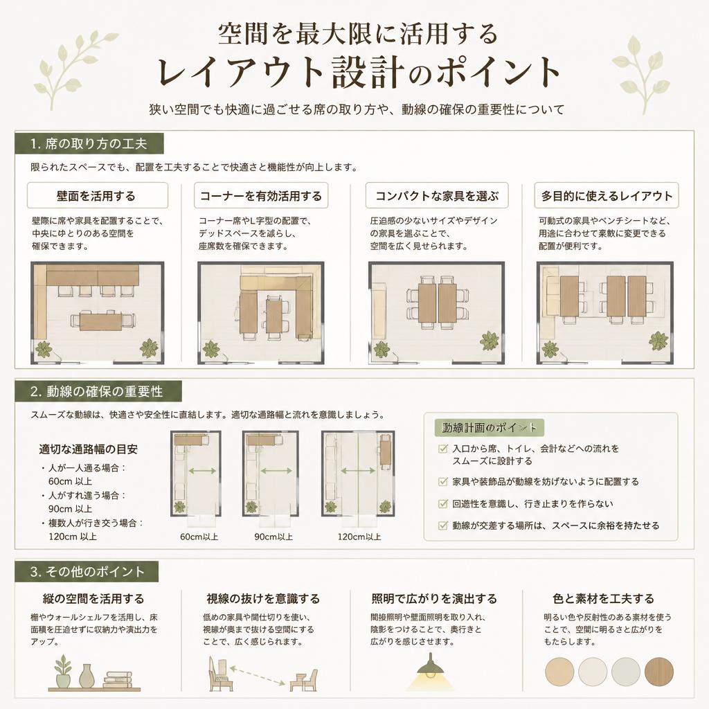 2. スペースを有効活用するためのレイアウト術