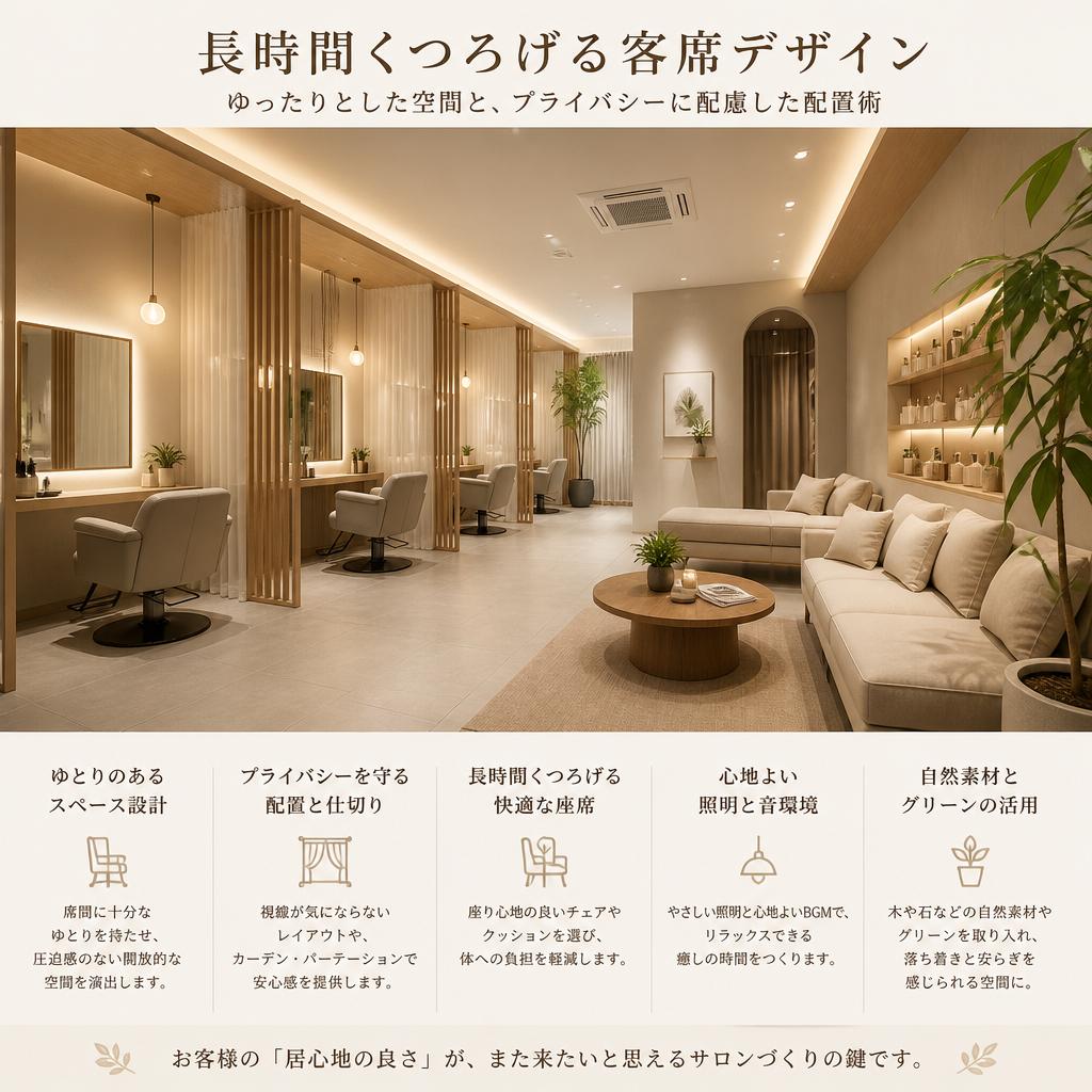 魅力的な客席のレイアウト