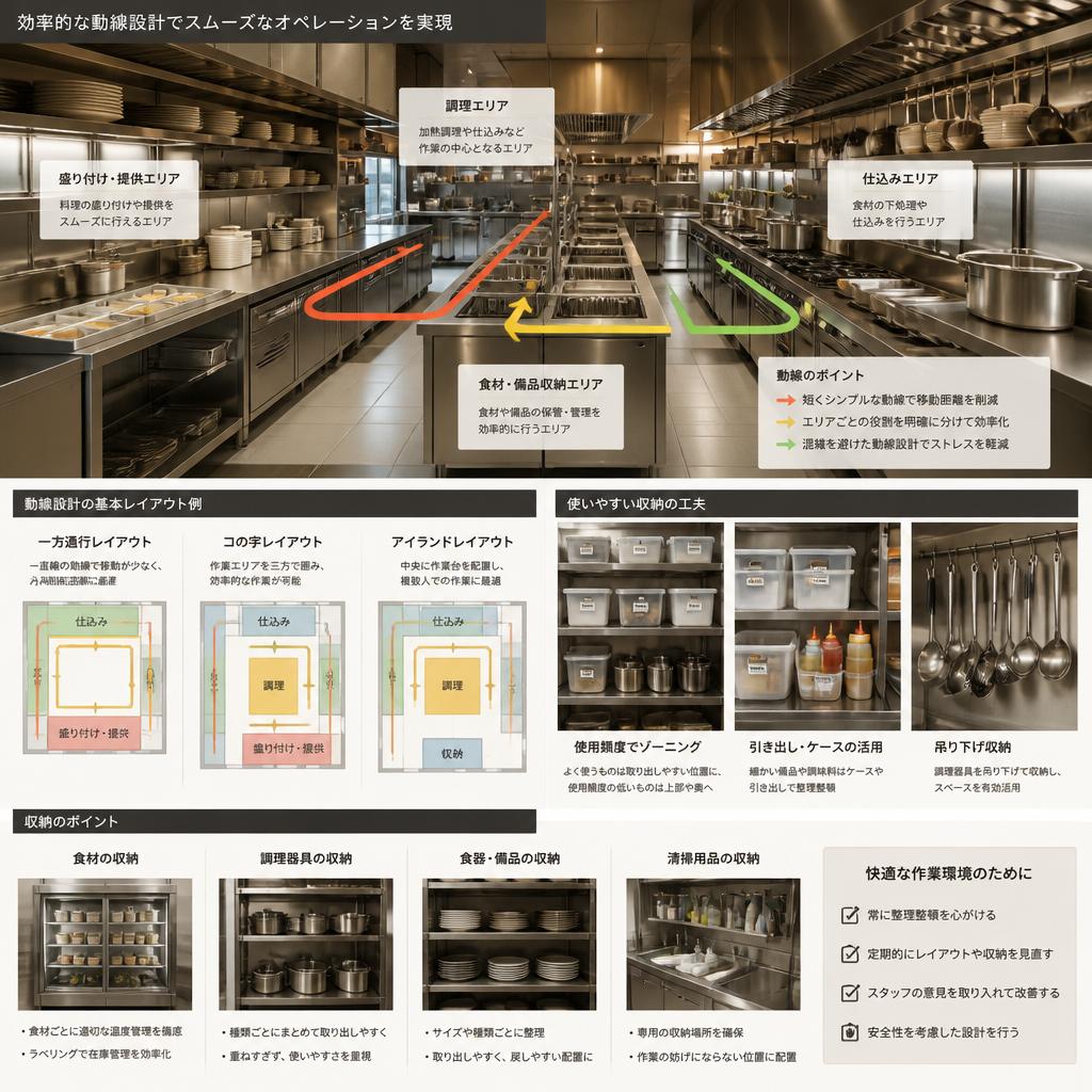 作業スペースの工夫で効率的な運営