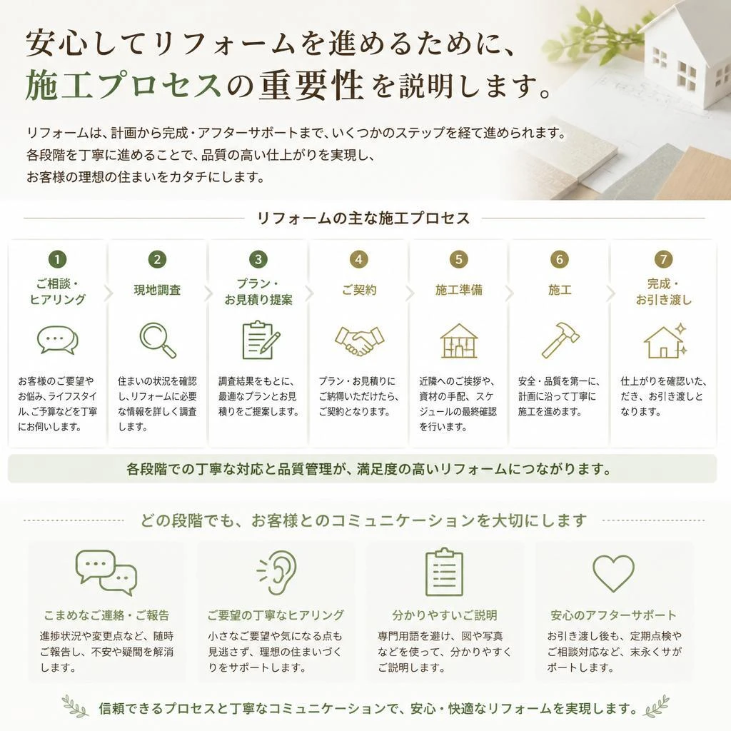 施工プロセスの透明性