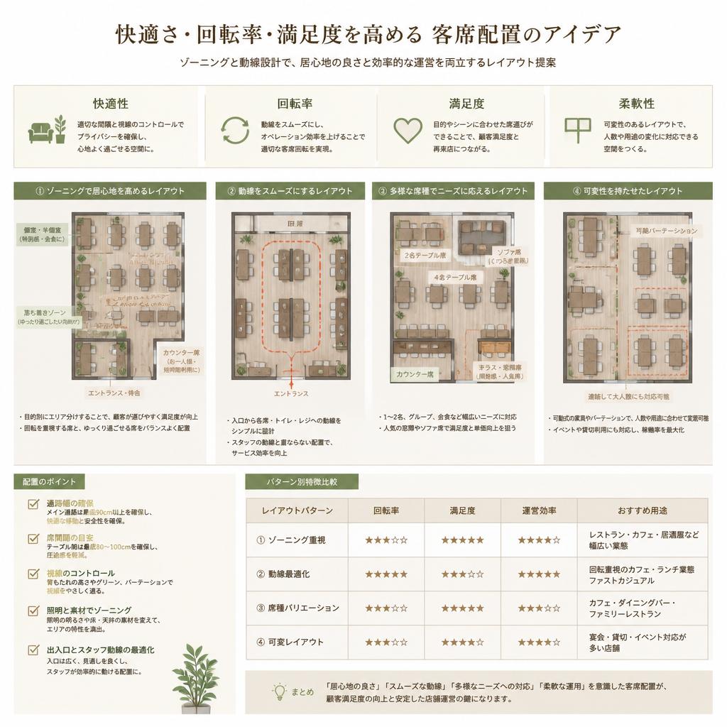 客席レイアウトの工夫