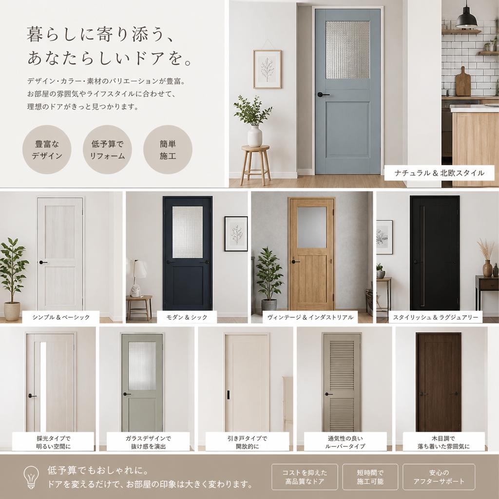 選べるドアデザイン