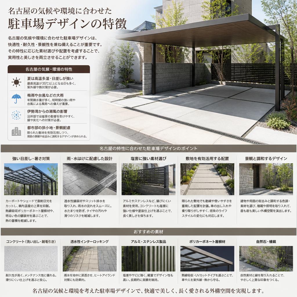 2. 名古屋ならではの駐車場デザインの特徴